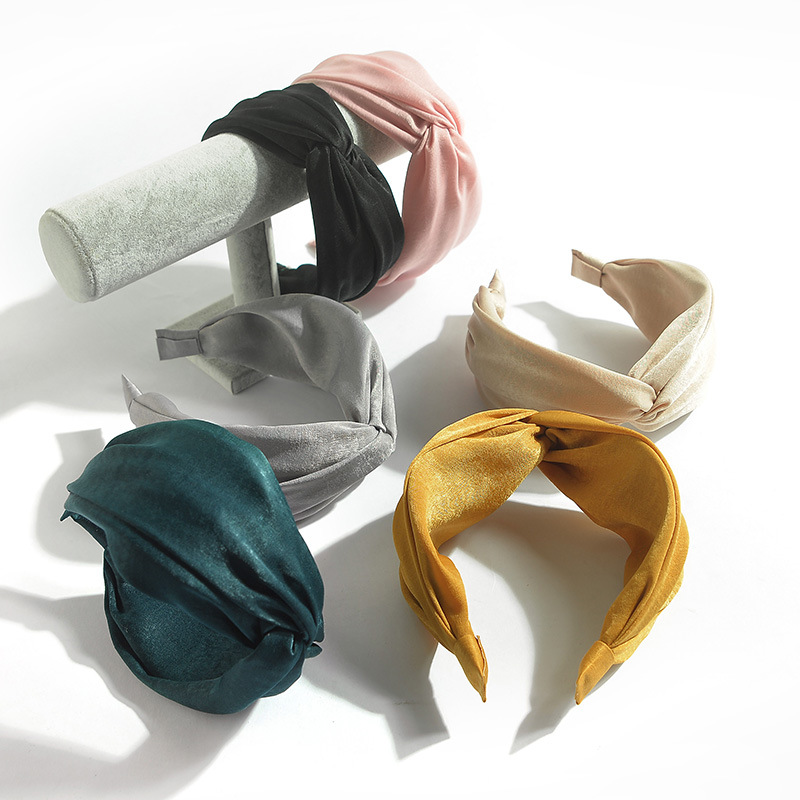 Einfacher Stil Einfarbig Flanell Haarband display picture 1