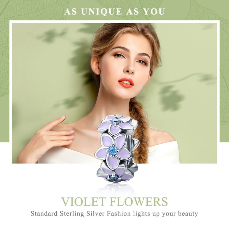 Casual Glam Flower Sterling Silver Inlay Zircon Jewelry Accessories display picture 3