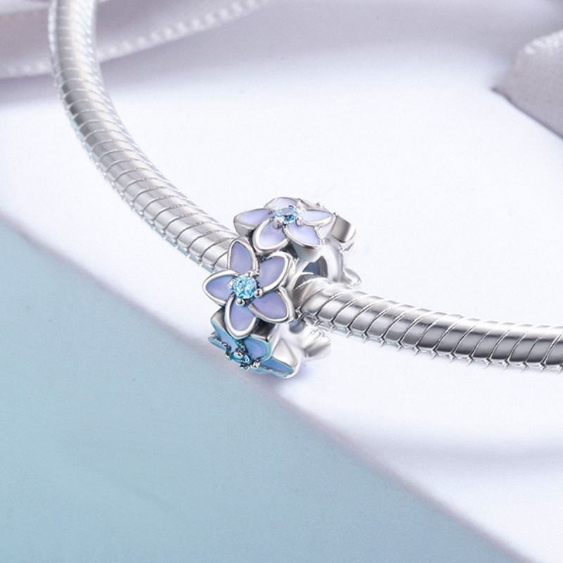 Casual Glam Flower Sterling Silver Inlay Zircon Jewelry Accessories display picture 6