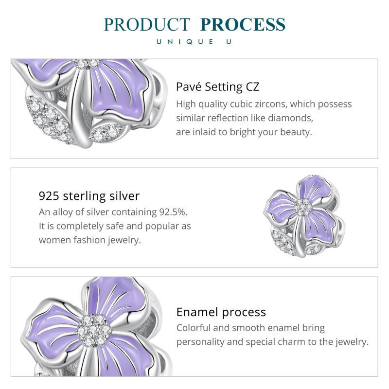 Casual Glam Flower Sterling Silver Inlay Zircon Jewelry Accessories display picture 36