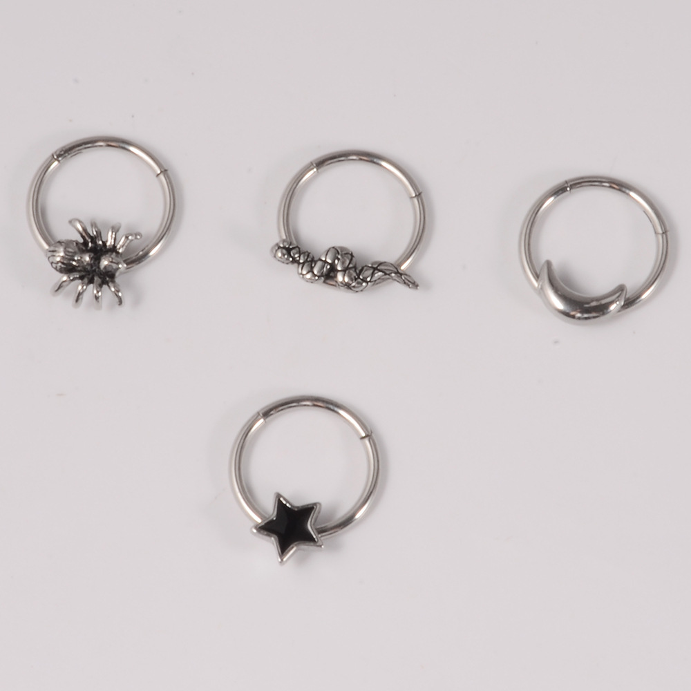 Simple Style Animal Star Stainless Steel Nose Ring In Bulk display picture 3