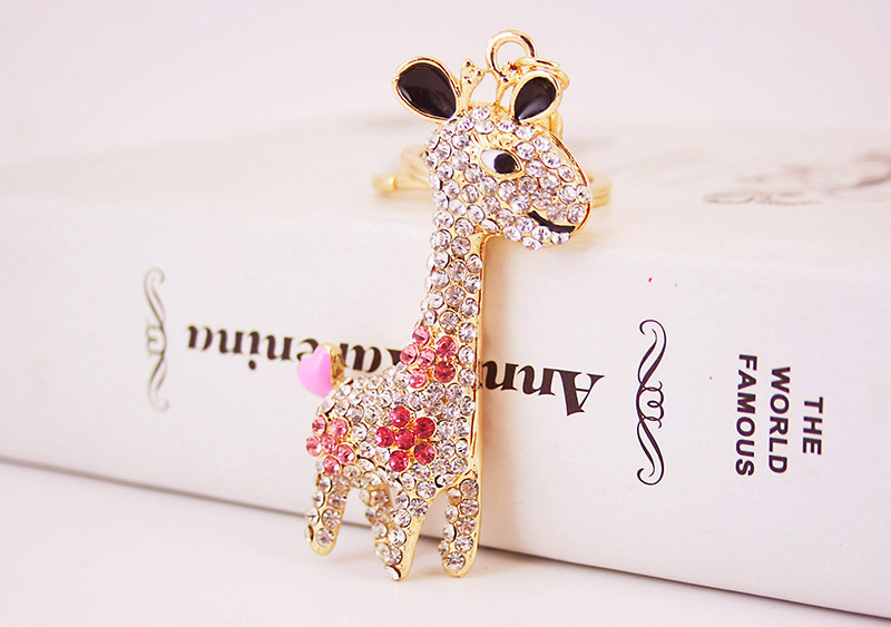 Cute Giraffe Alloy Unisex Bag Pendant Keychain display picture 8