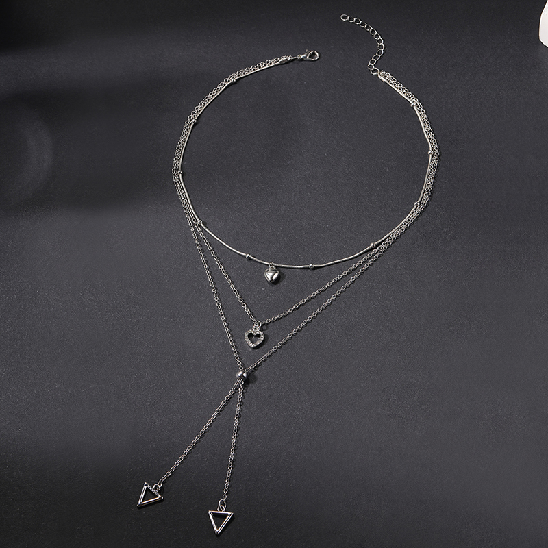 Simple Style Heart Shape Alloy Women's Necklace display picture 4