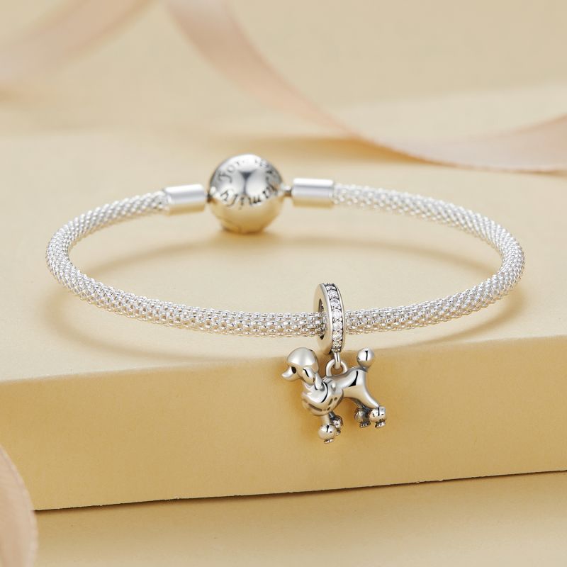 Casual Cute Dog Squirrel Sterling Silver Inlay Zircon Jewelry Accessories display picture 30