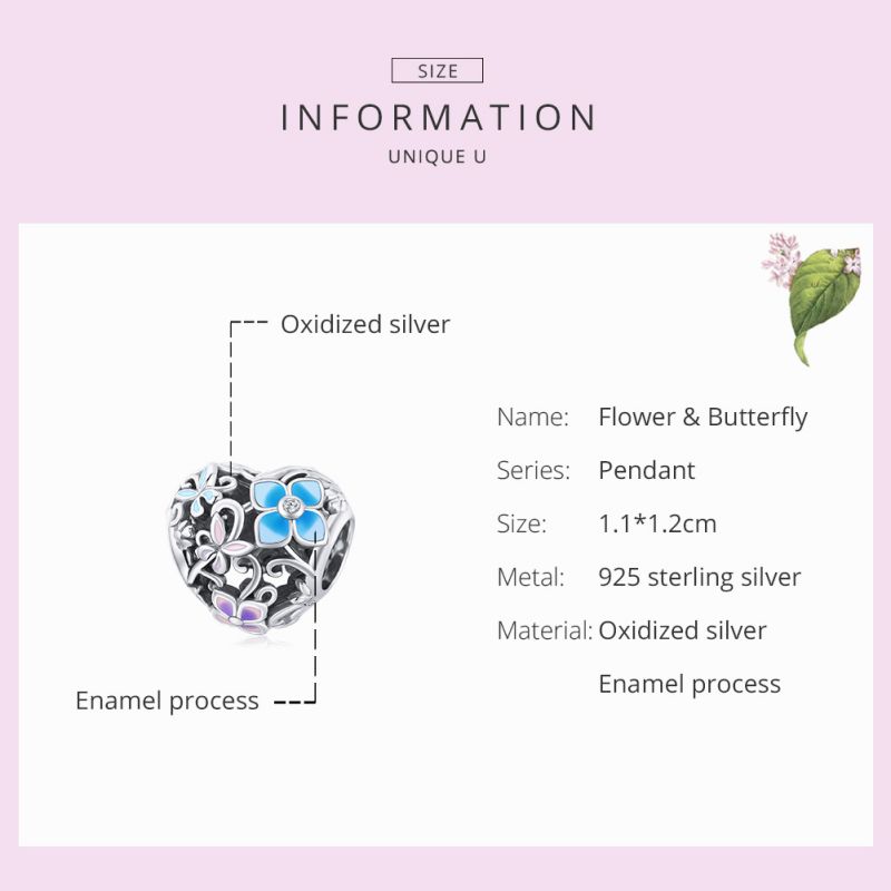 Casual Heart Shape Flower Butterfly Sterling Silver Inlay Zircon Jewelry Accessories display picture 20