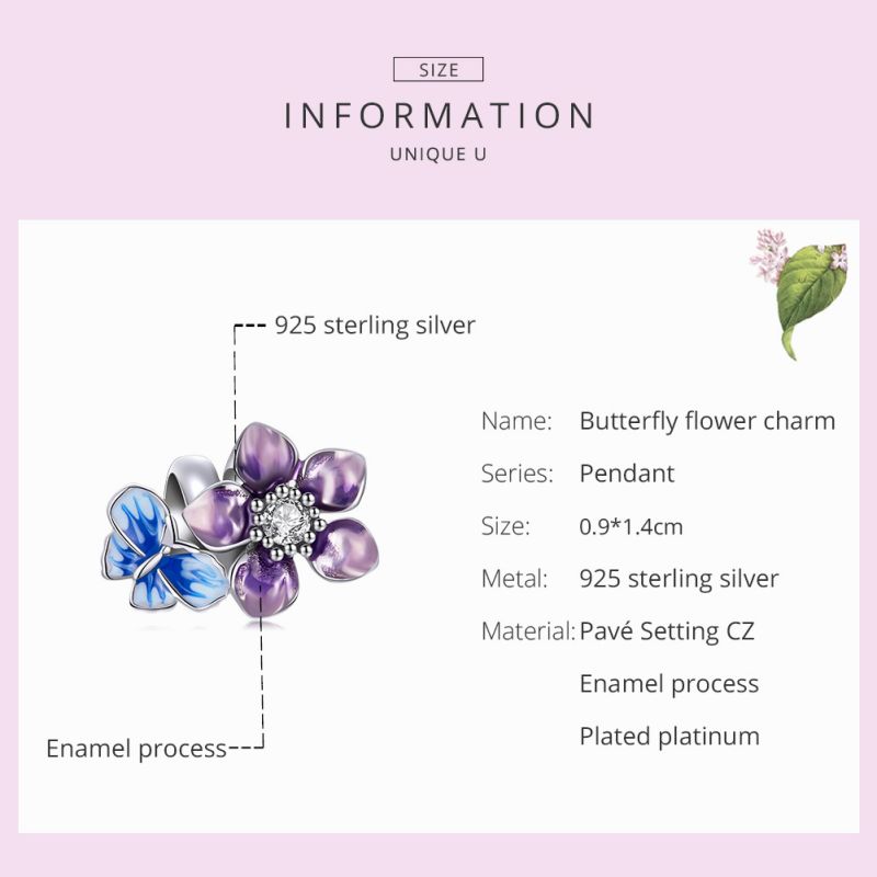 Casual Heart Shape Flower Butterfly Sterling Silver Inlay Zircon Jewelry Accessories display picture 29