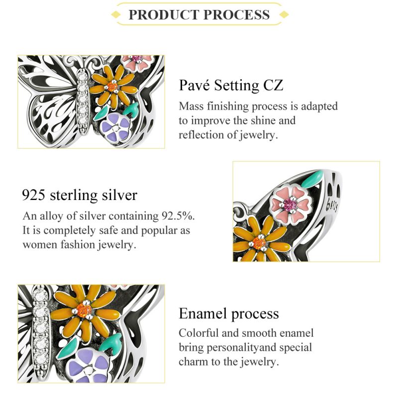 Casual Heart Shape Flower Butterfly Sterling Silver Inlay Zircon Jewelry Accessories display picture 51