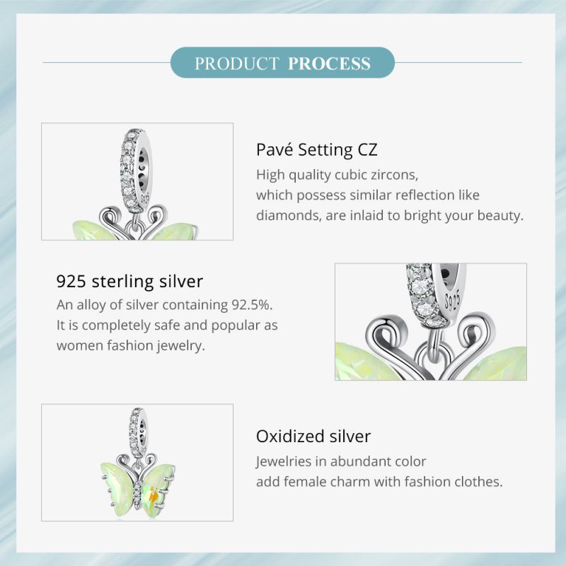Casual Heart Shape Flower Butterfly Sterling Silver Inlay Zircon Jewelry Accessories display picture 53