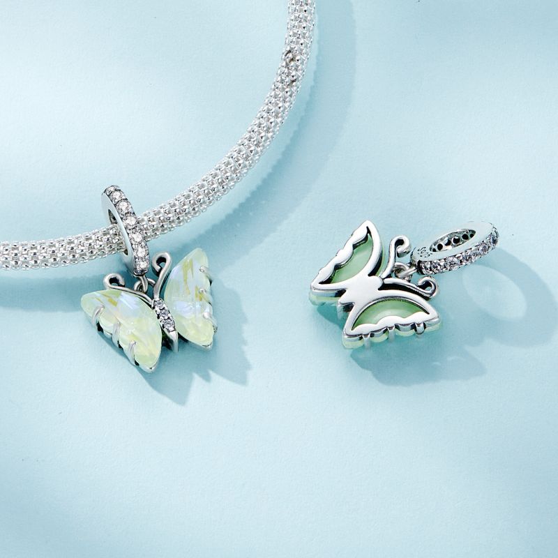 Casual Heart Shape Flower Butterfly Sterling Silver Inlay Zircon Jewelry Accessories display picture 57