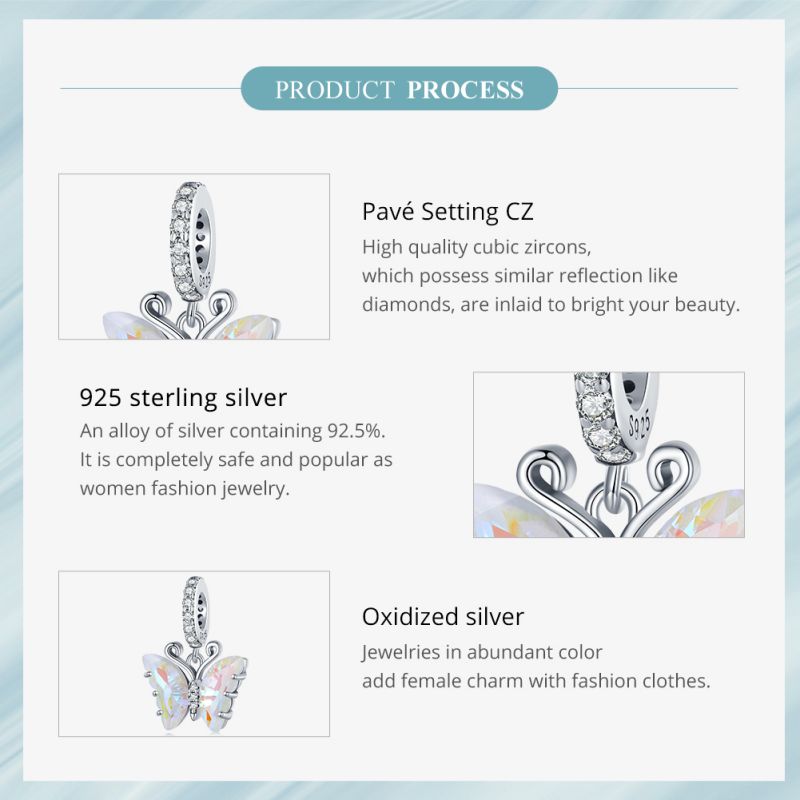 Casual Heart Shape Flower Butterfly Sterling Silver Inlay Zircon Jewelry Accessories display picture 62