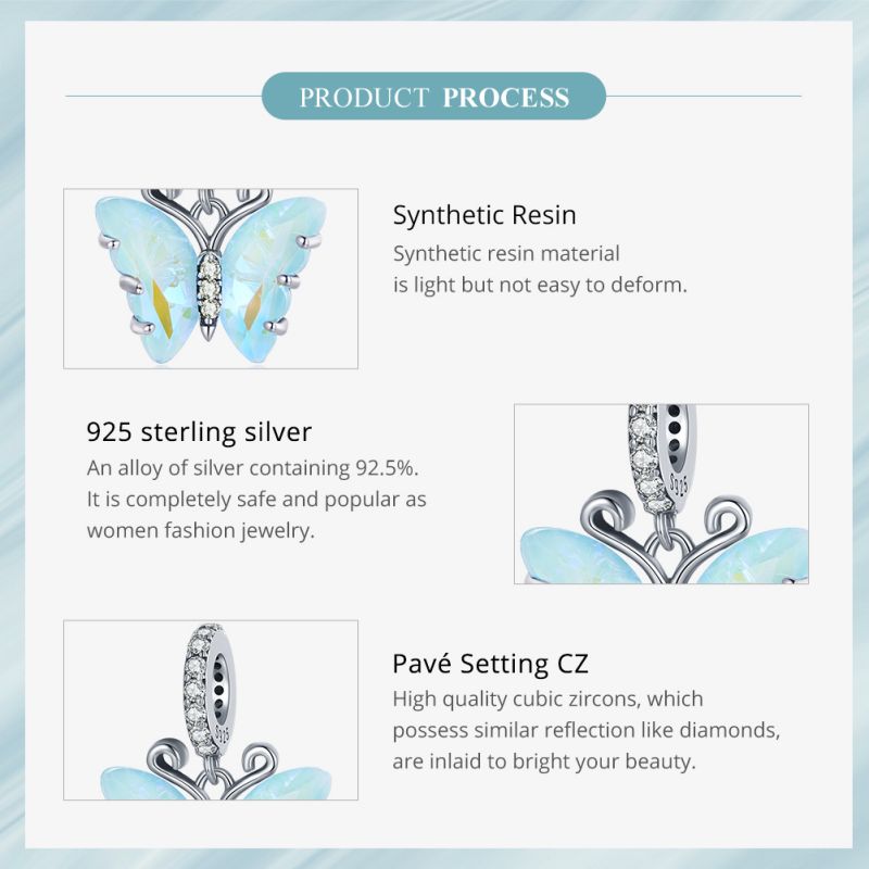 Casual Heart Shape Flower Butterfly Sterling Silver Inlay Zircon Jewelry Accessories display picture 75