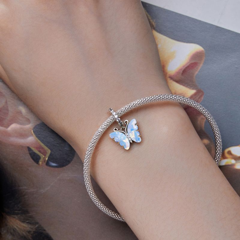 Casual Heart Shape Flower Butterfly Sterling Silver Inlay Zircon Jewelry Accessories display picture 81