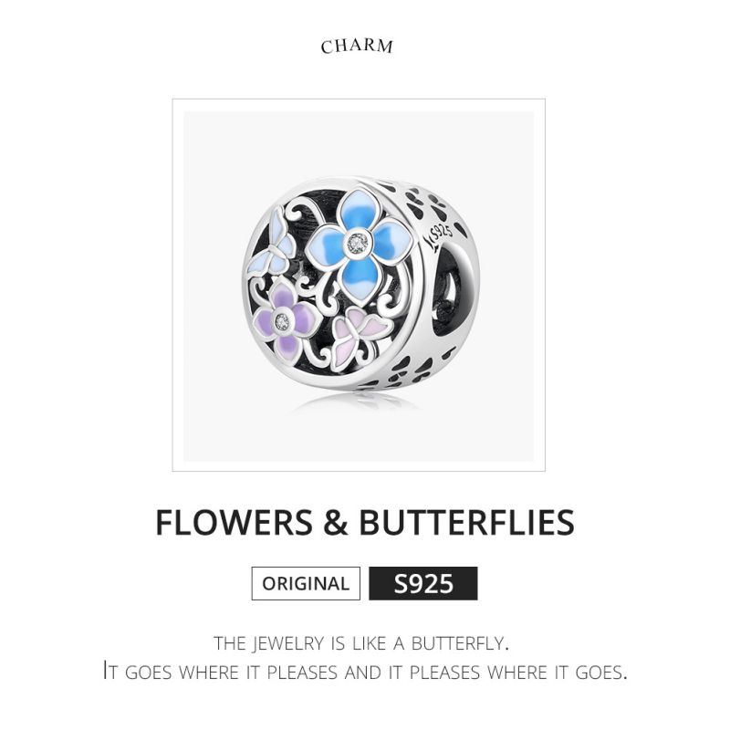 Casual Streetwear Heart Shape Flower Butterfly Sterling Silver Inlay Zircon Jewelry Accessories display picture 36