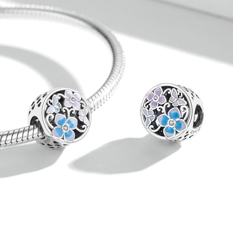 Casual Streetwear Heart Shape Flower Butterfly Sterling Silver Inlay Zircon Jewelry Accessories display picture 37