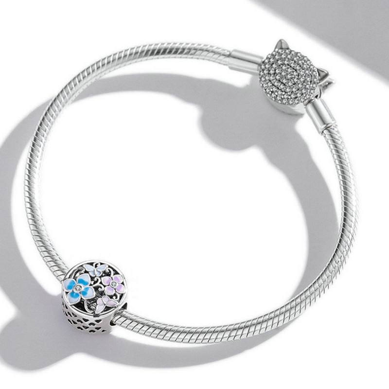 Casual Streetwear Heart Shape Flower Butterfly Sterling Silver Inlay Zircon Jewelry Accessories display picture 38