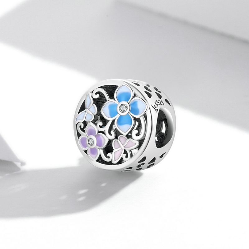 Casual Streetwear Heart Shape Flower Butterfly Sterling Silver Inlay Zircon Jewelry Accessories display picture 33