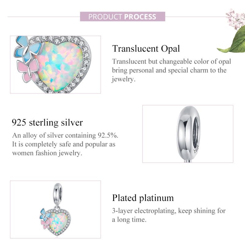 Casual Streetwear Heart Shape Flower Butterfly Sterling Silver Inlay Zircon Jewelry Accessories display picture 42