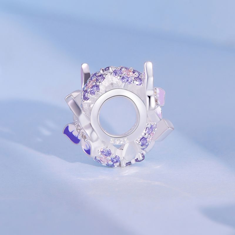 Casual Streetwear Heart Shape Flower Butterfly Sterling Silver Inlay Zircon Jewelry Accessories display picture 55