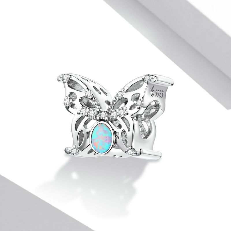 Casual Streetwear Heart Shape Flower Butterfly Sterling Silver Inlay Zircon Jewelry Accessories display picture 64
