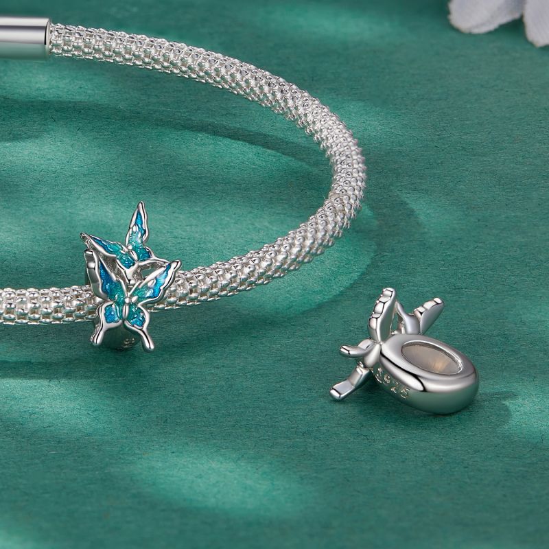 Casual Streetwear Heart Shape Flower Butterfly Sterling Silver Inlay Zircon Jewelry Accessories display picture 76