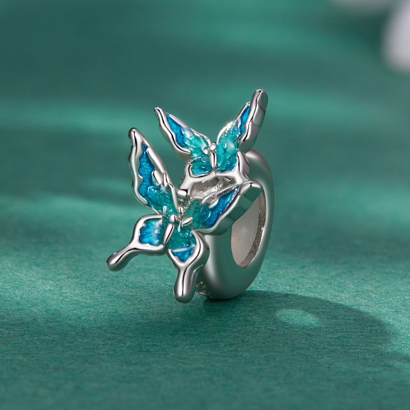 Casual Streetwear Heart Shape Flower Butterfly Sterling Silver Inlay Zircon Jewelry Accessories display picture 74