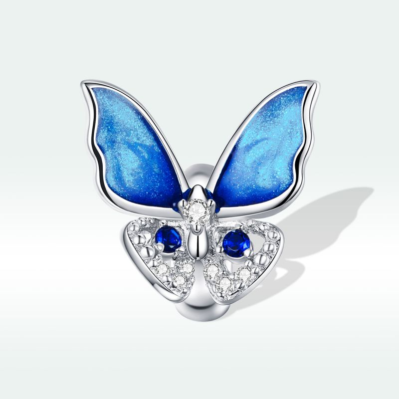 Décontractée Vêtement De Rue Forme De Cœur Fleur Papillon Argent Sterling Incruster Zircon Bijoux Accessoires display picture 77