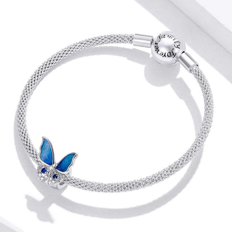 Casual Streetwear Heart Shape Flower Butterfly Sterling Silver Inlay Zircon Jewelry Accessories display picture 83