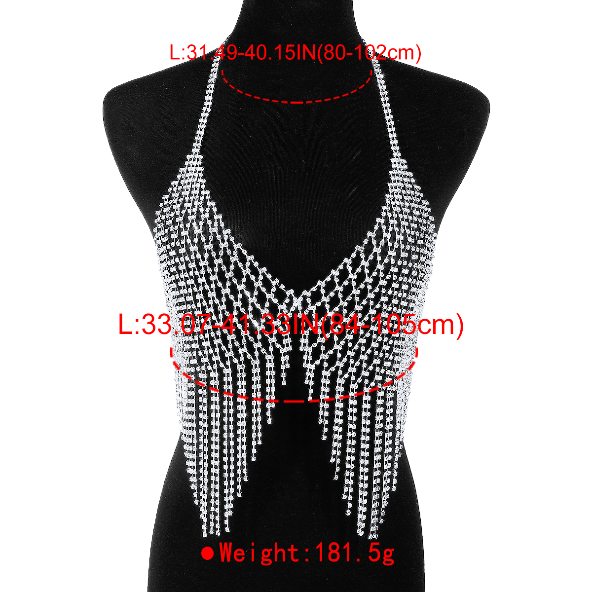 Sexy Modern Style Simple Style Tassel Rhinestones Alloy Iron Wholesale Body Chain display picture 2