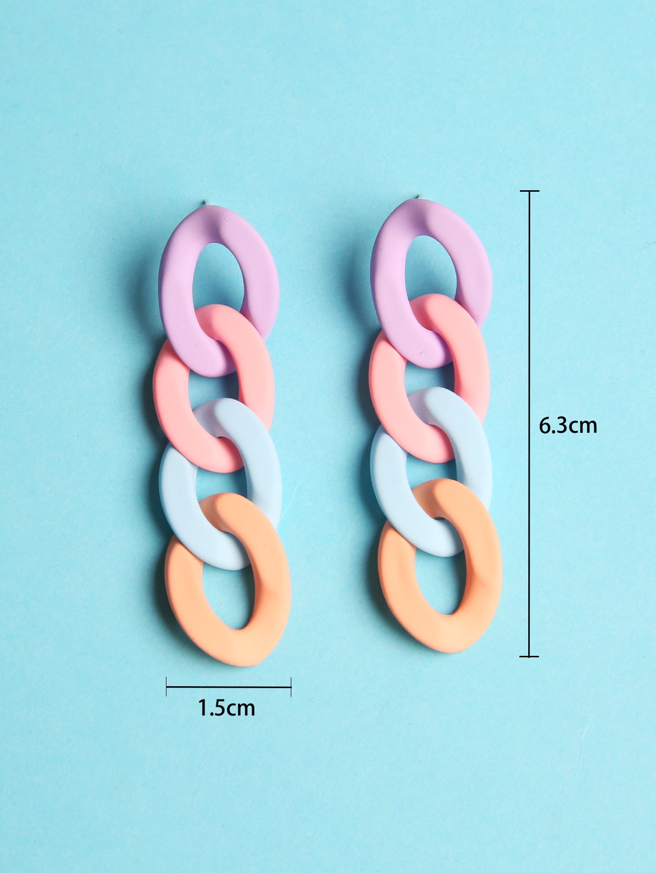 Wholesale Jewelry Ig Style Simple Style Colorful Synthetic Resin Drop Earrings display picture 7