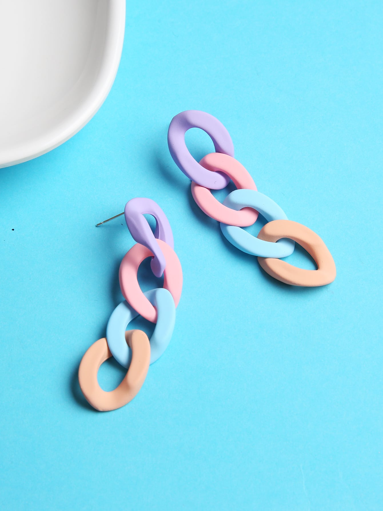 Wholesale Jewelry Ig Style Simple Style Colorful Synthetic Resin Drop Earrings display picture 6