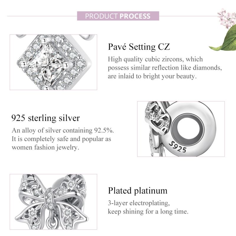 Casual Retro Moon Heart Shape Butterfly Sterling Silver Inlay Zircon Jewelry Accessories display picture 62
