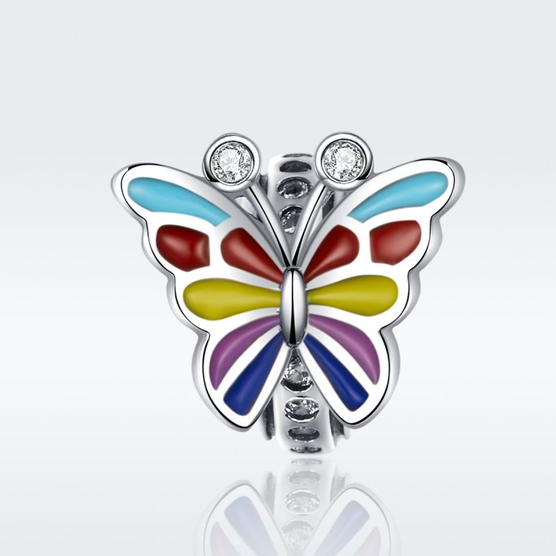 Décontractée Rétro Lune Forme De Cœur Papillon Argent Sterling Incruster Zircon Bijoux Accessoires display picture 71