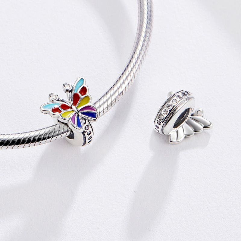 Casual Retro Moon Heart Shape Butterfly Sterling Silver Inlay Zircon Jewelry Accessories display picture 74