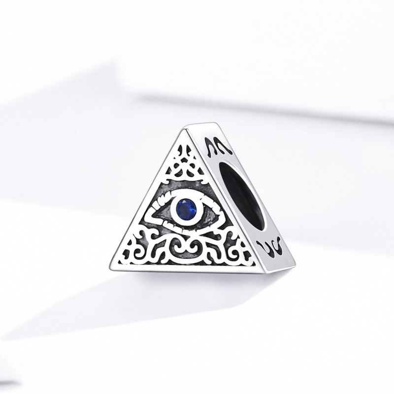 Casual Shiny Eye Sterling Silver Inlay Zircon Jewelry Accessories display picture 1