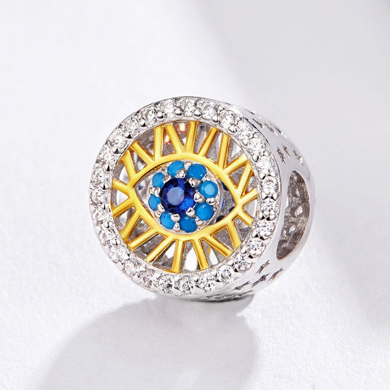 Casual Shiny Eye Sterling Silver Inlay Zircon Jewelry Accessories display picture 24