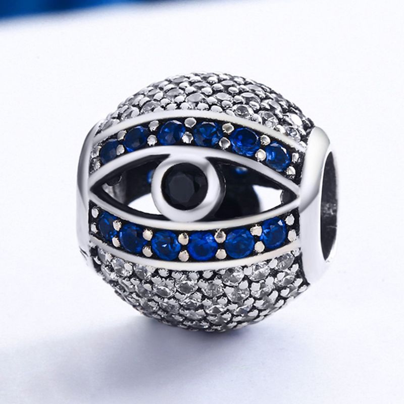 Casual Shiny Eye Sterling Silver Inlay Zircon Jewelry Accessories display picture 32