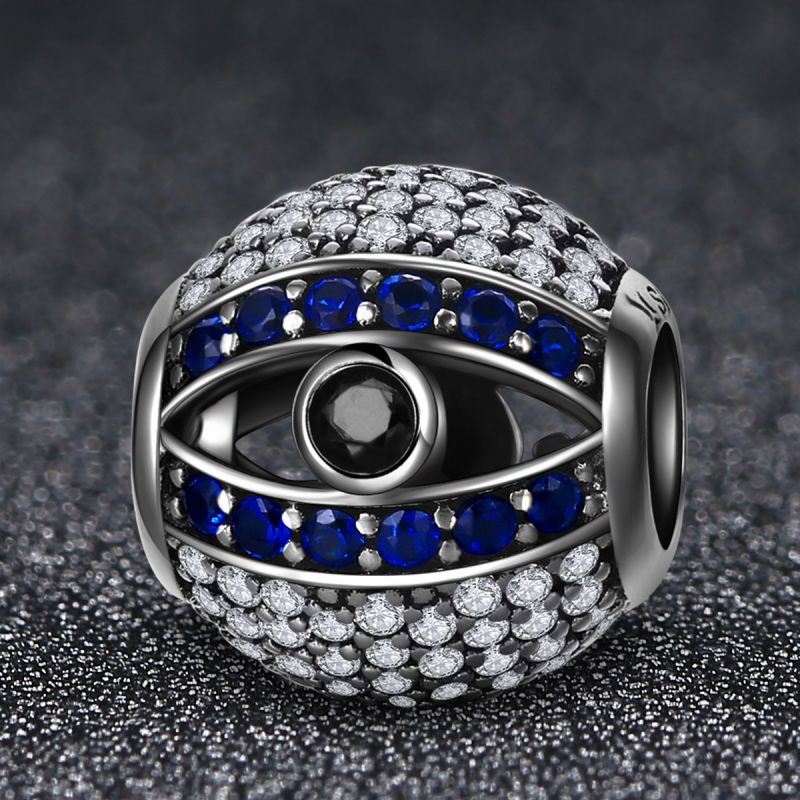 Casual Shiny Eye Sterling Silver Inlay Zircon Jewelry Accessories display picture 35