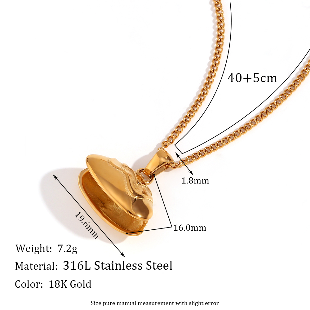 Vintage Style Classic Style Geometric Stainless Steel Plating 18k Gold Plated Pendant Necklace display picture 2