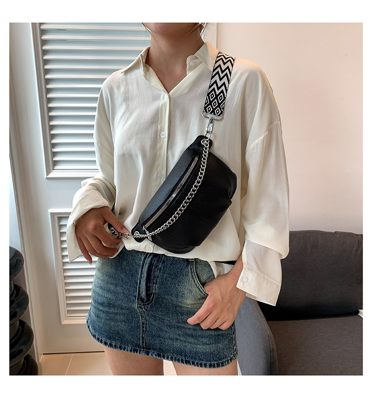 Women's Streetwear Solid Color Pu Leather Waist Bags display picture 2