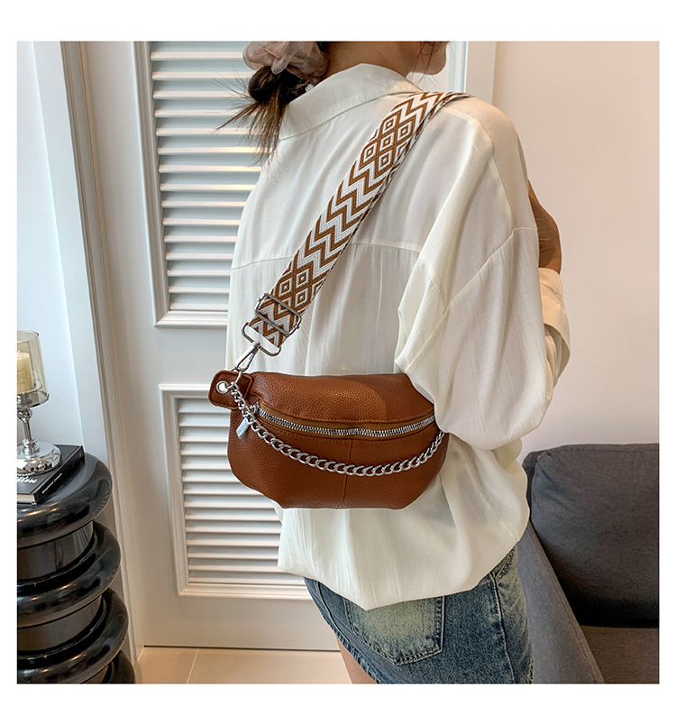 Women's Streetwear Solid Color Pu Leather Waist Bags display picture 5