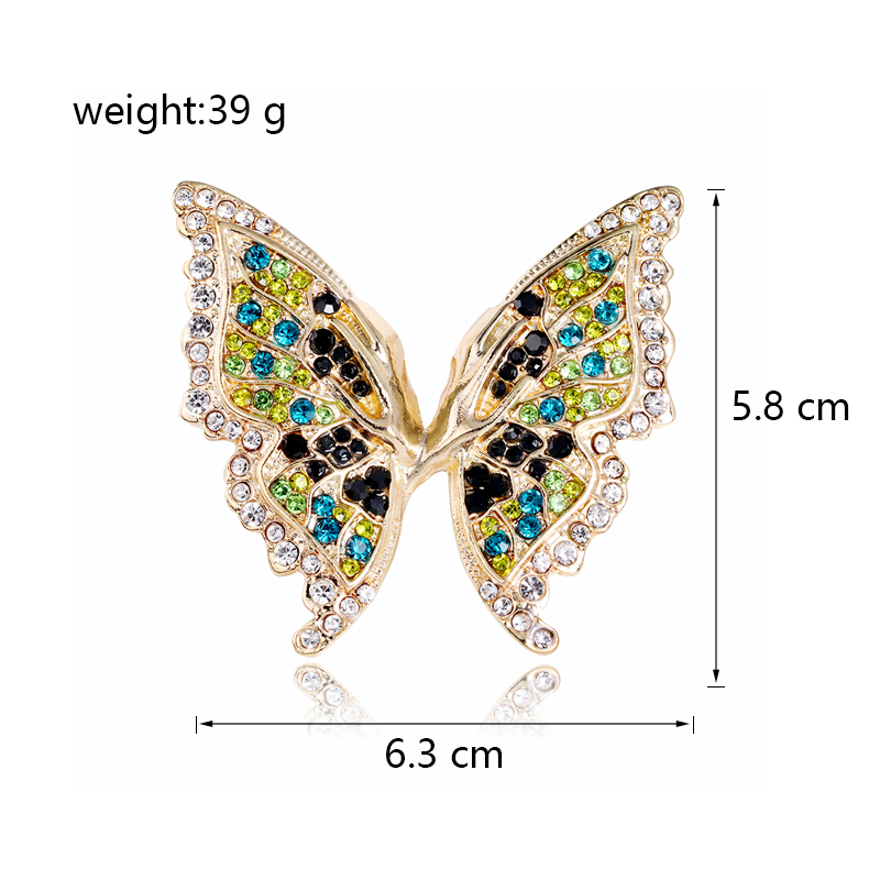 Rétro Animal Alliage Incruster Strass Femmes Corsage Broches display picture 3
