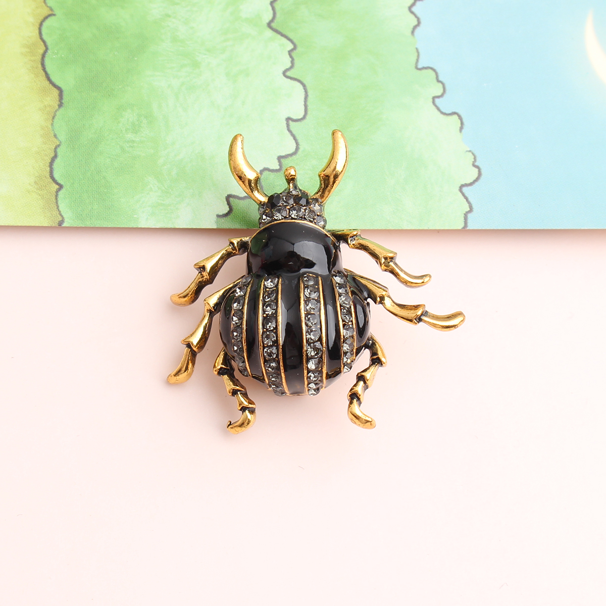 Casual Cute Pastoral Insect Beetles Bee Alloy Inlay Rhinestones Unisex Brooches display picture 1