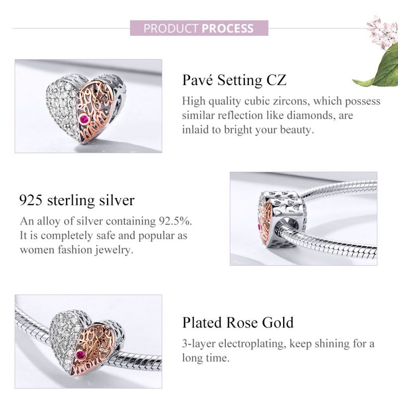 Casual Shiny Heart Shape Sterling Silver Inlay Zircon Jewelry Accessories display picture 12