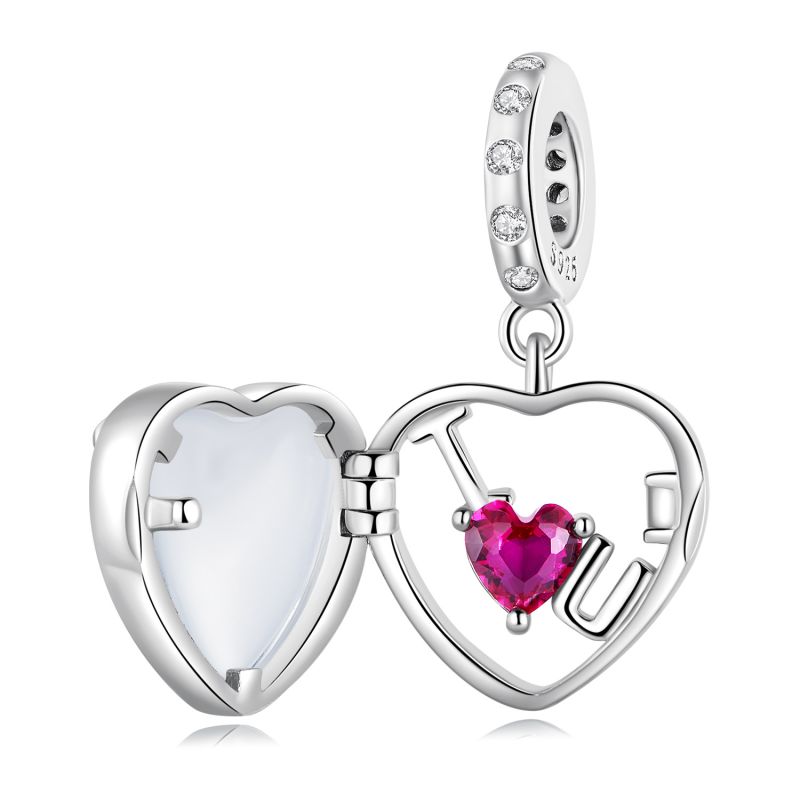 Casual Shiny Heart Shape Sterling Silver Inlay Zircon Jewelry Accessories display picture 15