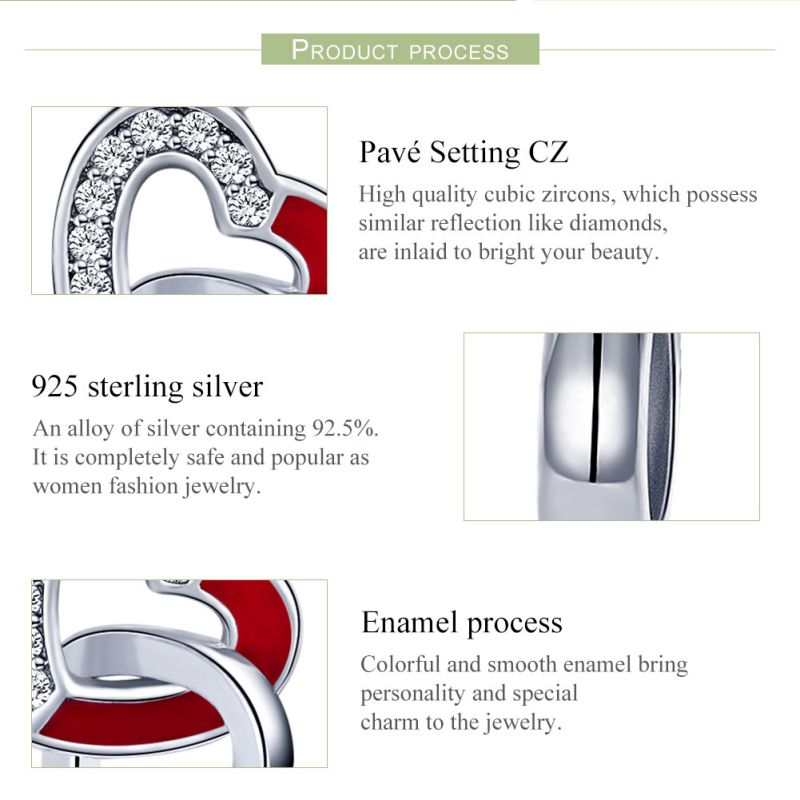 Casual Shiny Heart Shape Sterling Silver Inlay Zircon Jewelry Accessories display picture 43