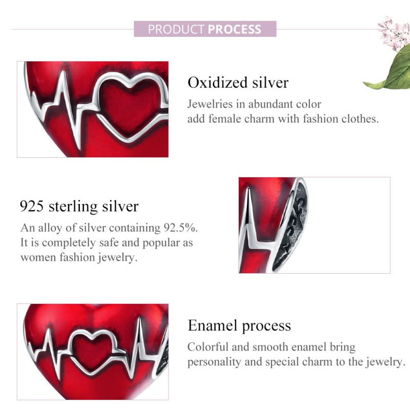 غير رسمي شكل القلب الفضة الاسترليني ترصيع الزركون اكسسوارات المجوهرات display picture 45