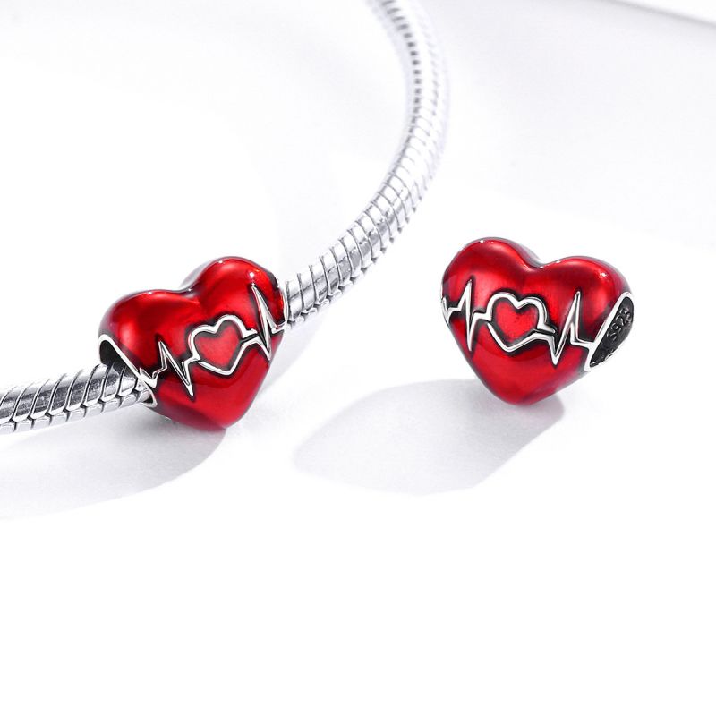 غير رسمي شكل القلب الفضة الاسترليني ترصيع الزركون اكسسوارات المجوهرات display picture 44
