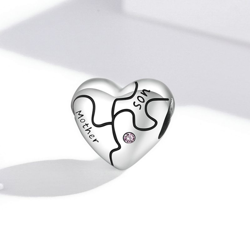 غير رسمي شكل القلب الفضة الاسترليني ترصيع الزركون اكسسوارات المجوهرات display picture 49