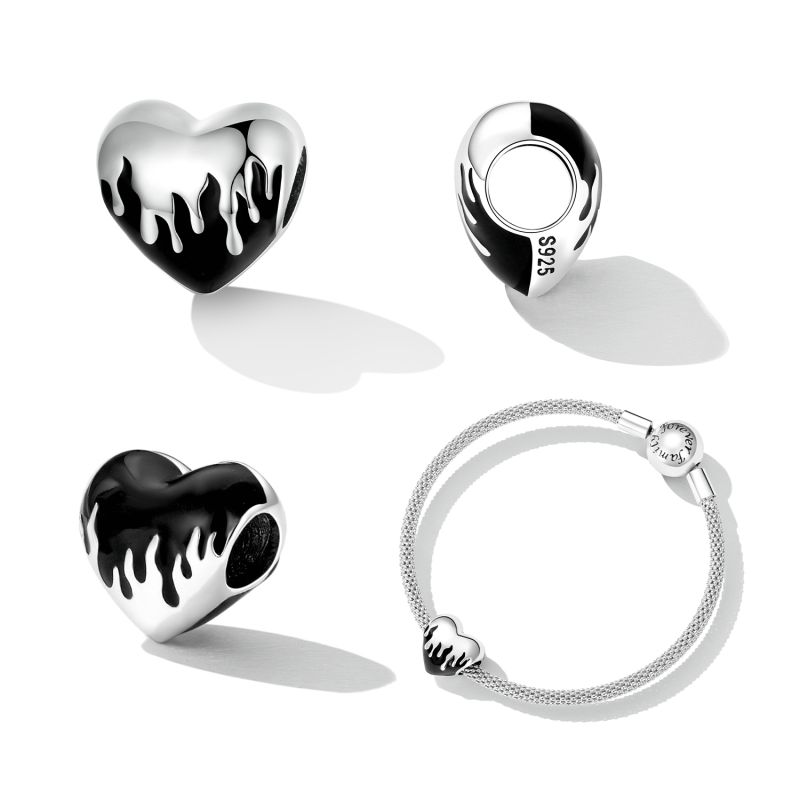 Casual Heart Shape Sterling Silver Inlay Zircon Jewelry Accessories display picture 67