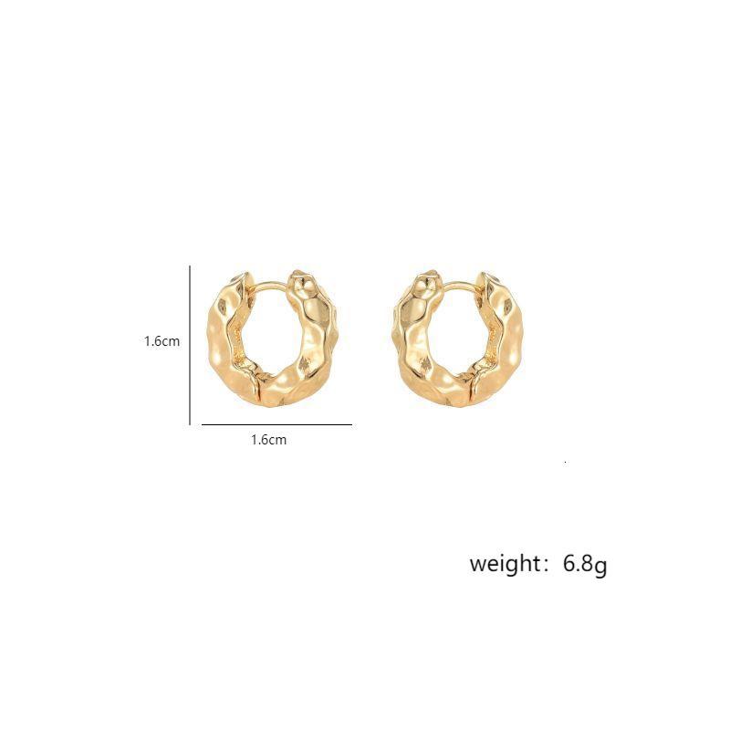 1 Pair Casual Commute Circle Plating Copper 18k Gold Plated Earrings display picture 2